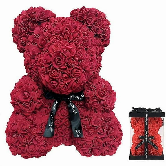 Valentines Day Gifts for Her, Rose Bear Rose Teddy Bear
