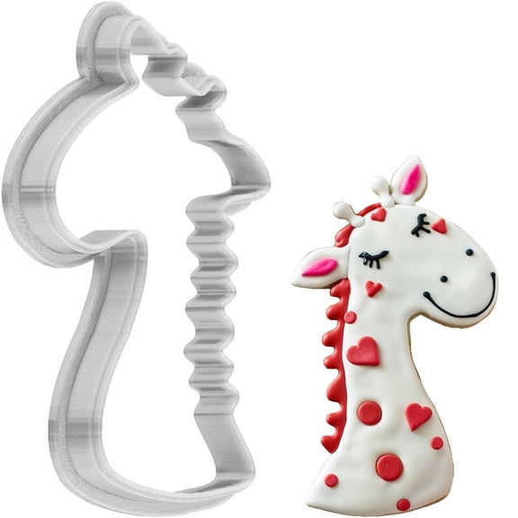 Valentines Day Giraffe Cookie Cutter 4 Inch Made in USA by WONDERTORY