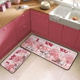 thumbnail image 1 of Valentines Day Gnome Kitchen Rugs Set 2Pcs I Love You Heart Kitchen Floor Rug and Mat Non Skid Waterproof Kitchen Rug Standing Area Mat for Anniversary Wedding Holiday Indoor Decor 17"x47"+17"x30, 1 of 6