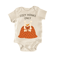 thumbnail image 1 of Valentines Day Goose Cozy Honks - Baby Bodysuit, 1 of 6