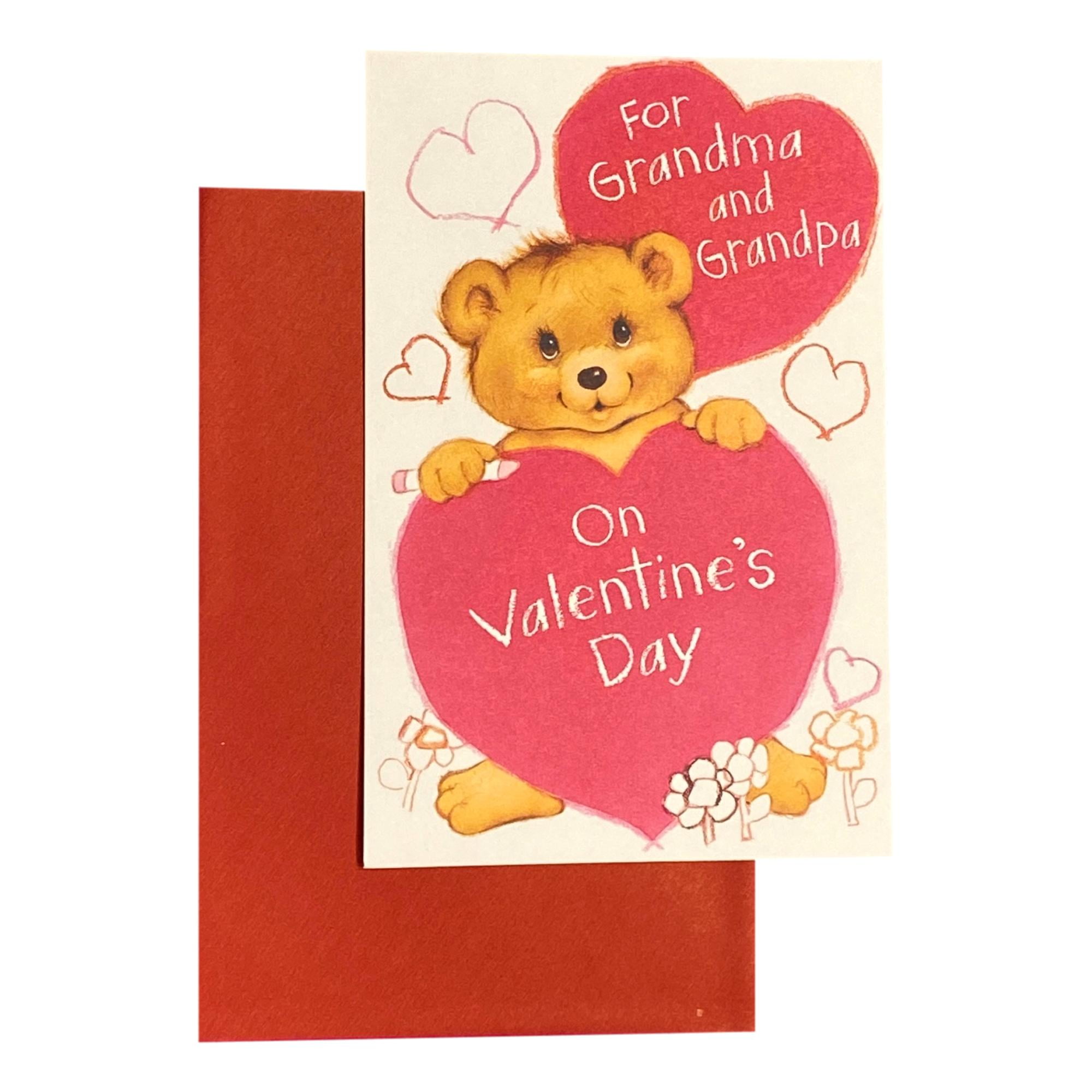 Valentines Day Greeting Card for Grandma - For Grandma and Grandpa On ...