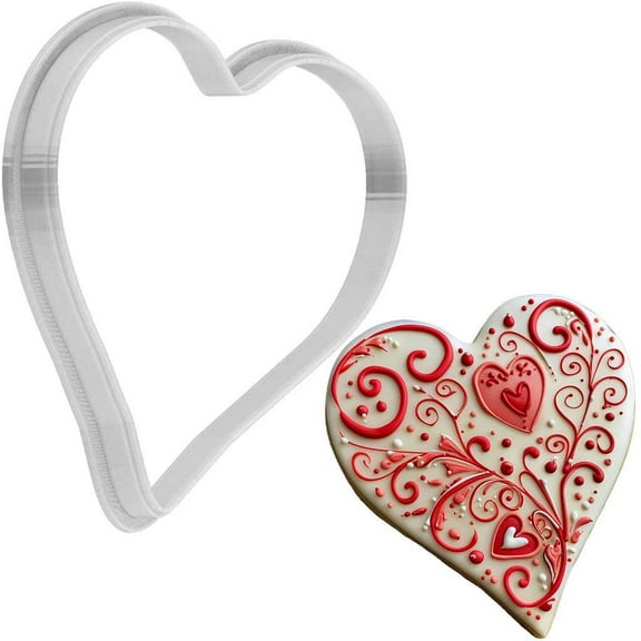 Valentines Day Heart Cookie Cutter 4 Inch Made in USA by WONDERTORY