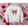 thumbnail image 1 of Valentines Day Heart Coquette Shirt, Retro Valentine Shirt, Valentines Day Bow Tshirt for Women, Cute Valentine Bow T Shirt, Heart Shirt All Size S-5Xl, 1 of 5