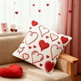 thumbnail image 1 of Valentines Day Heart Decorative Throw Pillow Cover, Romantic Gift for Couples, Sofa Couch Cushion Cover, Festival Home Decor for Bedroom and Living Room, 1 of 6