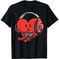 thumbnail image 1 of Valentines Day Heart Gamer Gaming Men Boys Kids Youth Teen T-Shirt, 1 of 5