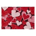 thumbnail image 1 of Valentines Day Heart Placemat, Plastic Cotton Linen Table Mat Kitchen Decor, Valentine'S Day Heart Placemat Cotton Linen Table Mat Kitchen Dining Decor 12X18 Inch, 1 of 7