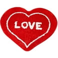 thumbnail image 1 of Valentines Day Heart Shaped Carpet Non Slip Bath Mat Washable Red Rug for Bathroom Bedroom Kitchen Dorm Decor Romantic Floor Mat Welcome Doormat for Christmas Anniversary Wedding Gift, 1 of 7
