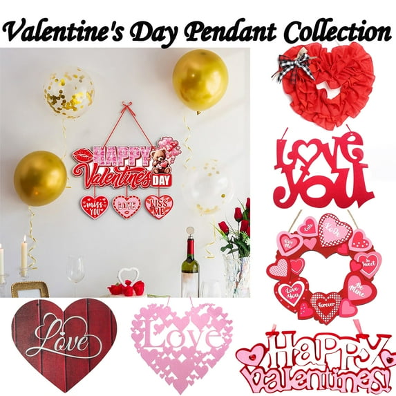 Valentines Day Heart-Shaped Neon Decor Lights USB Battery Operated Double-Use LED Lights for Valentines Day Indoor Outdoor Romantic Party Home Wall Decoration, HAODEJW, Pink