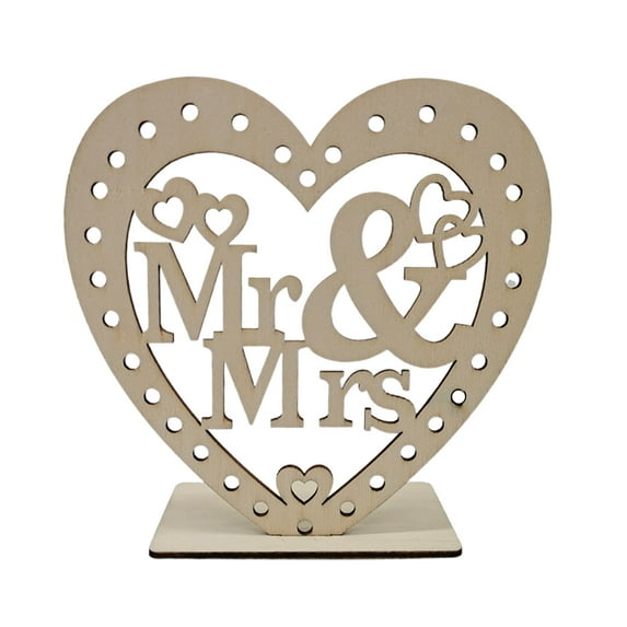 Valentines Day Heart Shaped Ornaments Wooden Signs Valentines Day Party Supplies for Home Decor Wall Decor Table Centerpiece Romantic Gift for Husband Wife Couples Anniversary Wedding