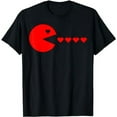 thumbnail image 1 of Valentines Day Hearts Funny Gift Gamer Boys Girls Kids Men T-Shirt, 1 of 5