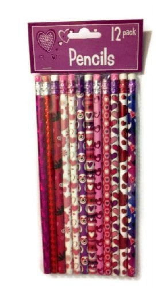 Valentines Day Holiday Theme Pencils 12 Pack - Varied Styles by Greenbrier  