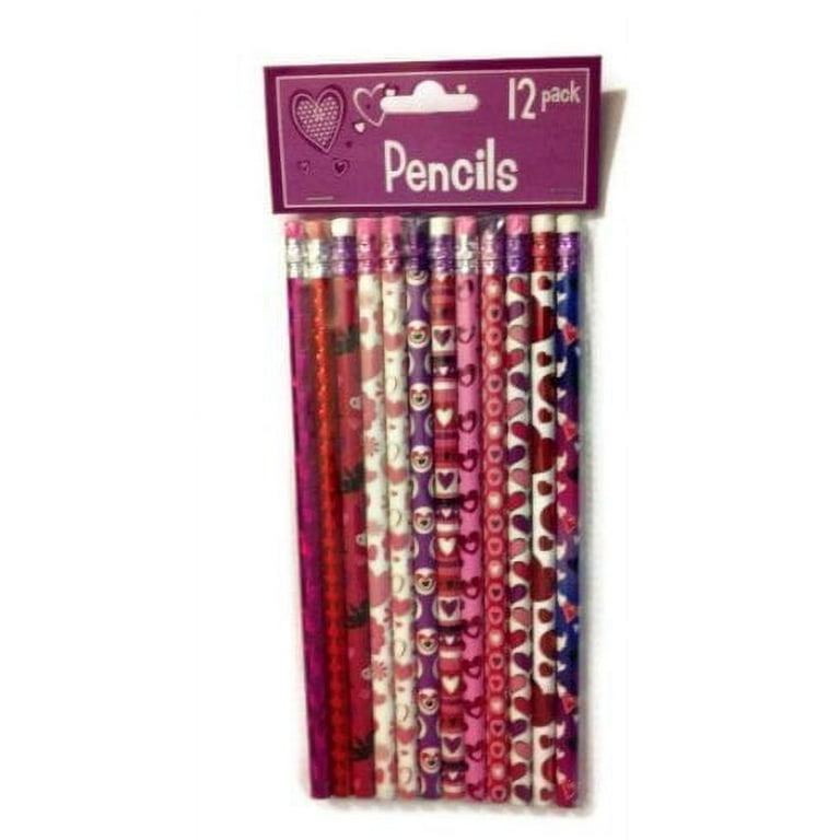 Valentines Day Holiday Theme Pencils 12 Pack - Varied Styles by Greenbrier