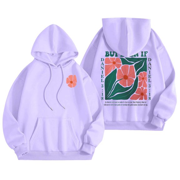 Valentines Day Hoodie Women Hooded Sweatshirts Floral Letter Print Long Sleeve With Pocket Pullover Top