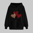 thumbnail image 1 of Valentines Day Hoodies for Women, Long Sleeve Hoodie Women, Women's Valentine's Day Printed Winter Hoodie Pullover Tops Long Sleeved Comfortable Sweatshirt, 1 of 5