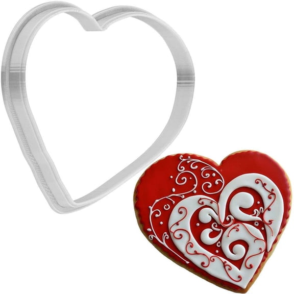 Valentines Day Infinity Heart Cookie Cutter 4 Inch Made in USA by WONDERTORY