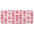 thumbnail image 1 of Valentines Day Kitchen Mat, Heart of Love and Romance Hand Drawn Style Romantic Art, Plush Decorative Kitchen Mat with Non Slip Backing, 47" X 19", Vermilion Pink White, by Ambesonne, 1 of 1