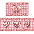 thumbnail image 1 of Valentines Day Kitchen Mat, Valentines Kitchen Rugs, Valentine Gnomes Kitchen Mats for Floor Non Slip Set of 2 Piece Gifts for Home Office Laundry Decorations, 17x29+17x47 Inch, 1 of 6