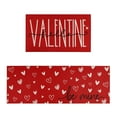 thumbnail image 1 of Valentines Day Kitchen Mats Set of 2, Non- Valentines Kitchen Rugs Red Heart Romantic Floor Mat with Washable Backing Decorative Home Decor for Holiday Wedding Alfombras 16x24 and 16x43Inch, 1 of 5
