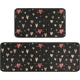 thumbnail image 1 of Valentines Day Kitchen Rug Set,Happy Valentine''s Day Heart Love Pattern Runner Rugs with Rubber Backing,Throw Rugs Washable for Kitchen Sink,Laundry Room,Standing Desk,Cute Pink Red Heart, 1 of 6