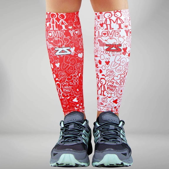 Valentines Day Leg Sleeves L/XL / Love-Red-White