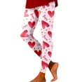thumbnail image 1 of Valentines Day Leggings for Women High Waisted Love Heart Printed Stretchy Comfy Tight Pants Spring Fashion 2026 Slim Fit Workout Yoga Pants, 1 of 4