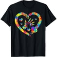 thumbnail image 1 of Valentines Day Love Heart Autism Awareness Puzzle Piece T-Shirt tee, 1 of 4