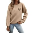 thumbnail image 1 of Valentines Day Love Heart Shirts Women Sweatshirts Long Sleeve Crew Neck Casual Print Trendy Clothes 2026, 1 of 4