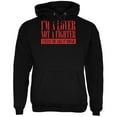 thumbnail image 1 of Valentines Day Lover Not A Fighter Black Adult Hoodie - X-Large, 1 of 1