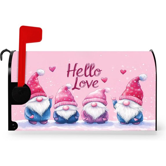 Valentines Day Mailbox Cover Magnetic Standard Size 21 X 18 Waterproof Post Box Cover Wraps Garden Yard Decor for Outdoor (Valentine''s Day 104)