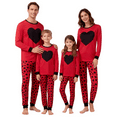 thumbnail image 1 of Valentines Day Matching Family Pajamas Set Love Heart Pattern Family Matching Outfits, 1 of 10