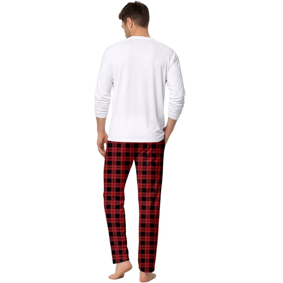 Valentines Day Matching Pajamas Set for Couples Men Women Sleepwear Love Heart Long Sleeve Pjs Set