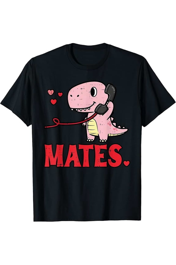 Valentines Day Matching Soulmates Mates Dino Couple Women T-Shirt