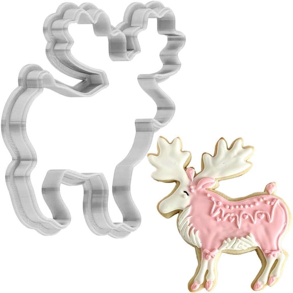 Valentines Day Moose Cookie Cutter 4 Inch Made in USA by WONDERTORY