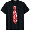 thumbnail image 1 of Valentines Day Neck Tie Heart Youth Boys Men Love Gifts T-Shirt, 1 of 5