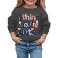 thumbnail image 1 of Valentines Day Outfit Boy Crewneck Sweatshirt Lover Heart Letter Print Long Sleeve Pullover Boys Sweatshirts for Girl 5-6 Years, 1 of 4