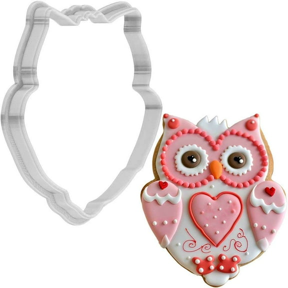 Valentines Day Owl Cookie Cutter 4 Inch Made in USA by WONDERTORY
