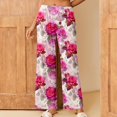 thumbnail image 1 of Valentines Day Pajama Pants For Women Trendy Heart Printed Loose Pants Wide Leg Comfy Soft Plus Size Sleeping Pants Multicolor XXXXL, 1 of 6