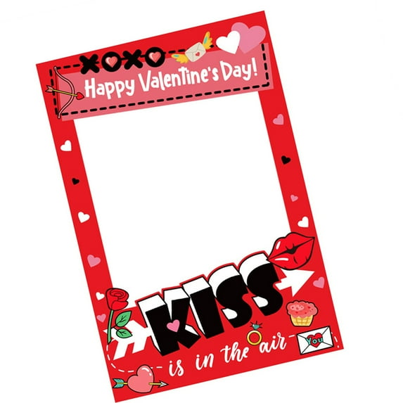 Valentines Day Photo Booth Props Valentines Photography Props Valentines Day Selfie Photo Booth Picture Frame Gifts