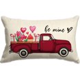 thumbnail image 1 of Valentines Day Pillow Covers 12x20 Be Mine for Birthday Gifts Truck Throw Pillow Cover Decorations Farmhouse Outdoor for Home Decor, 1 of 5