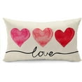 thumbnail image 1 of Valentines Day Pillow Covers 12x20 Heart and Love Decor Pillow Covers Valentines Day Pillows Winter Holiday Pillow Covers 12x20 Outdoor Pillowcase for Home Decor 15D, 1 of 6