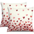 thumbnail image 1 of Valentines Day Pillow Covers 16x16 inch Set of 2 Valentine''s Day Love Hearts Throw Pillow Covers for Valentines Decorations Valentines Day Cushion Cases Decoration for Sofa Couch, 1 of 6
