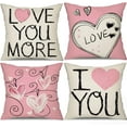 thumbnail image 1 of Valentines Day Pillow Covers 18x18 Red Heart Love You Pillowcase for Valentines Day Throw Pillows Cushion Valentines Decorations, 1 of 6
