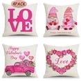 thumbnail image 1 of Valentines Day Pillow Covers decor 4 Pack 18*18inch, Fuwaxung Valentine's Day Pillow Cover case Ornaments Sofa Car for Home Indoor Decorations, 1 of 7