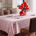 thumbnail image 1 of Valentines Day Pink Love Hearts Romantic Tablecloth Cloth Rectangle Washable Table Covers for Indoor Outdoor Dining Table Home Party Decorations 60x84 Inch, 1 of 1