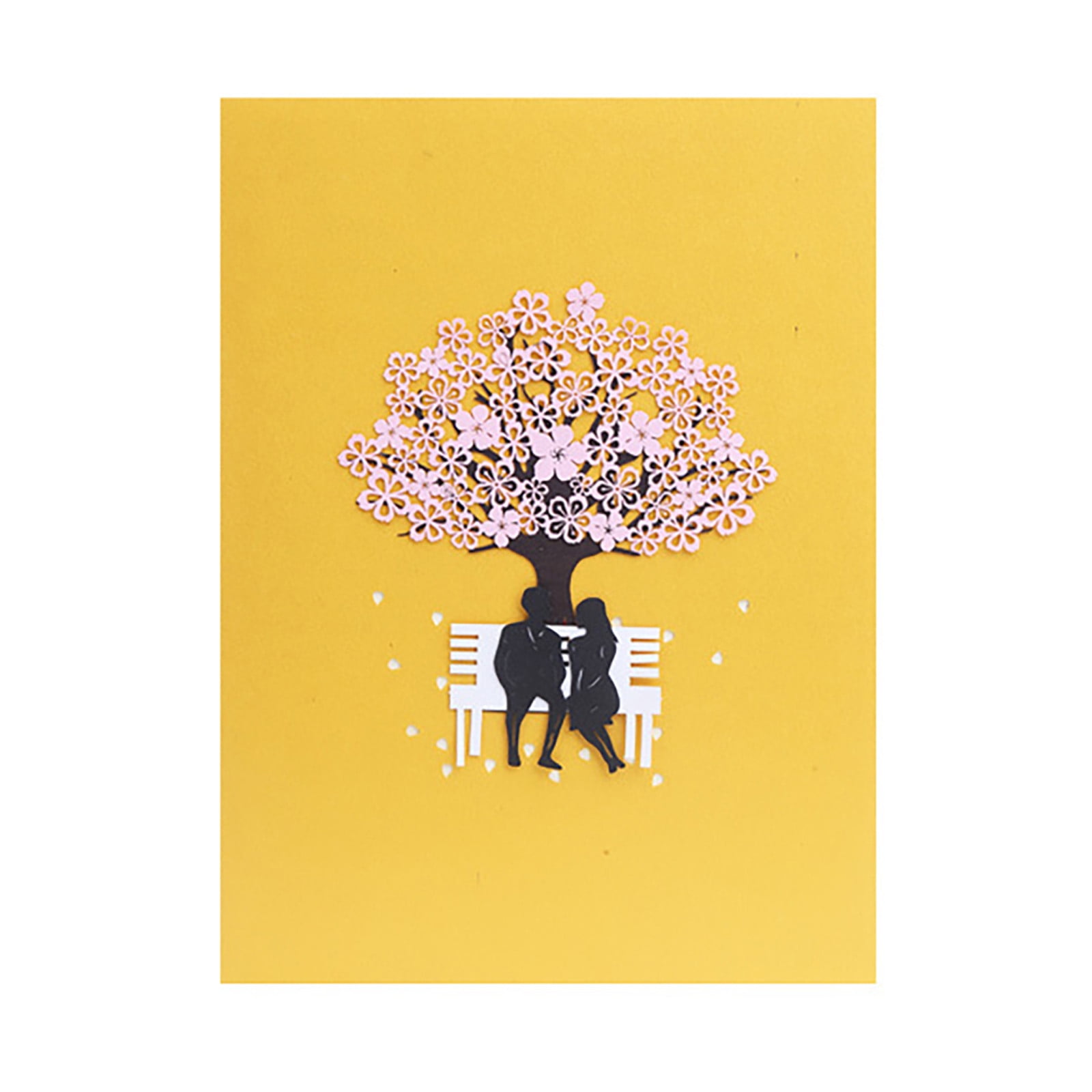 Love Tree Card By DEVINE Popup Cards | Happy Wedding Anniversary Card For Wife Husband | Valentines Day Card |3D Birthday Card For Mum Kids |Pop Up Birthday Cards For Women| Pop