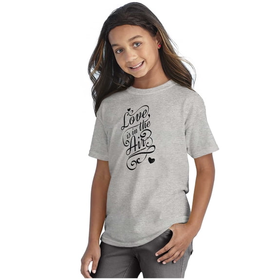 Valentines Day Romance Love In Air Girls Kids T Shirt Tees Teen Brisco Brands L