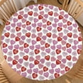 thumbnail image 1 of Valentines Day Round Fitted Tablecloth Best for 36"-40" Pink Red Heart Table Cloth Elastic Edge Water-Resistant Washable Love Table Cover for Happy Party Picnic Camping Outdoor Indoor Decor, 1 of 4