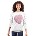 thumbnail image 1 of Valentines Day Sarcastic Candy Heart Women Crewneck Sweatshirt Brisco Brands S, 1 of 6