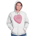 thumbnail image 1 of Valentines Day Sarcastic Candy Heart Zip Hoodie Sweatshirt Women Brisco Brands M, 1 of 6