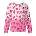 thumbnail image 1 of Valentines Day Scrub Jackets for Women Plus Size Loose Long Sleeve Cute Love Hearts Graphic Scrubs Hoilday Snap Front Scrub Tops Medical Nurse Workwear Nursing Uniform with Pockets Light pink M, 1 of 5